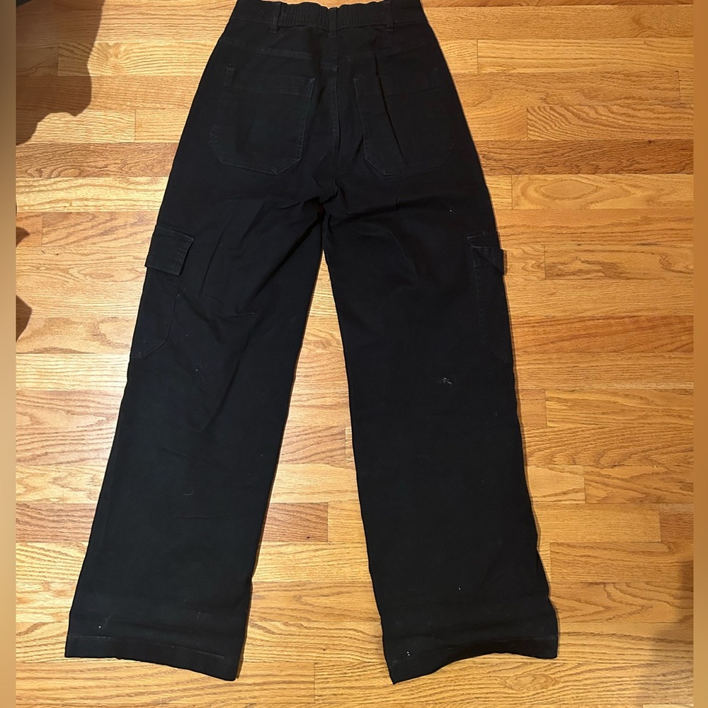 Black cargo pants